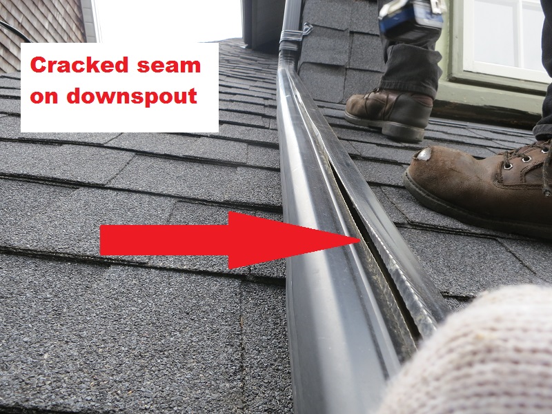 Toronto Roofing Cracked downspout roof repair asphalt shingle copper slate cedar flat heritage cabbagetown forest hill annex rosedale