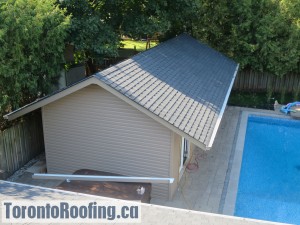 Toronto roofing eavestroughg gutters soffit fascia siding burlington oakville mississauga roof asphalt shingles pool house shed