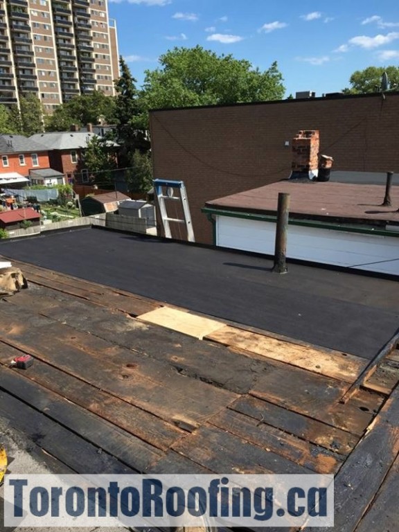 2 Ply Modified Bitumen Flat Roofing Membrane System TorontoRoofing.ca